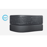 Logitech ERGO K860 Split Keyboard for Business - Tastiera - senza fili - Bluetooth LE - QWERTY - USA Internazionale - grafite